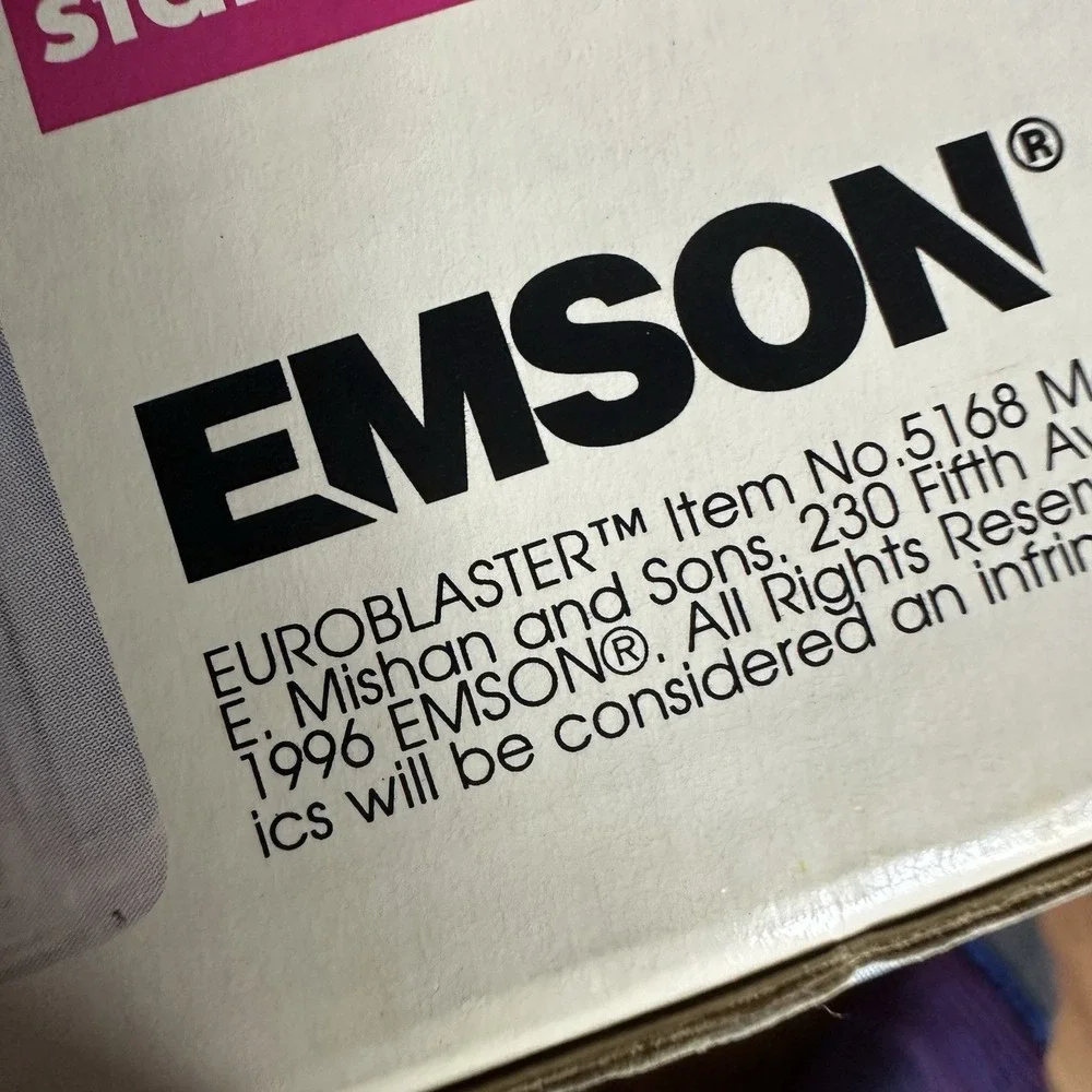 Emson Euroblaster 5 Jet Garden Hose Super Washer Cleaner Vintage 1996 NOS New